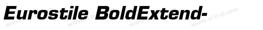 Eurostile BoldExtend字体转换